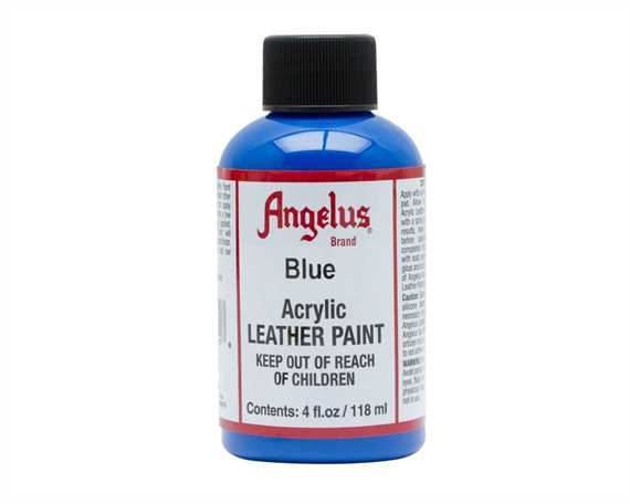 ANGELUS ACRYLIC PAINT BLUE #040 118ML USE ON LEATHER, VINYL OR FABRIC