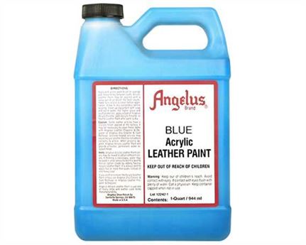 ANGELUS ACRYLIC PAINT BLUE #040 (1 QRT) 946ML USE ON LEATHER, VINYL OR FABRIC