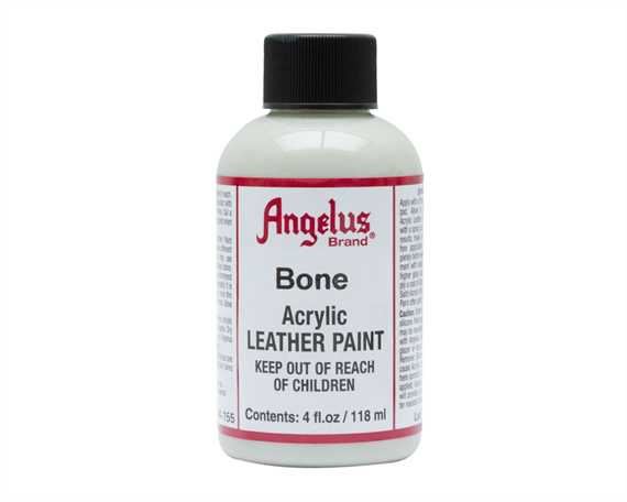 ANGELUS ACRYLIC PAINT BONE #155 118ML USE ON LEATHER, VINYL OR FABRIC