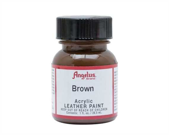 ANGELUS ACRYLIC PAINT BROWN #014 29ML USE ON LEATHER, VINYL OR FABRIC
