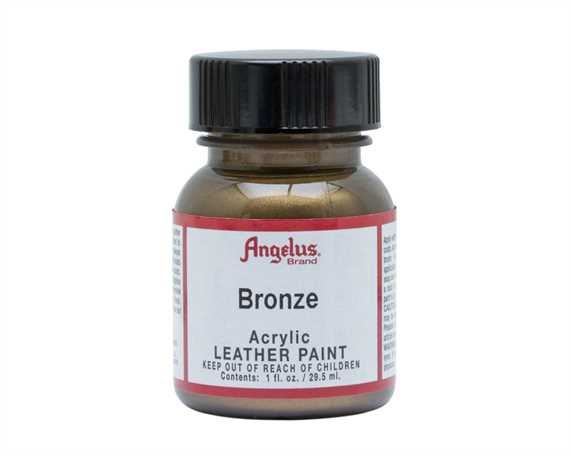 ANGELUS ACRYLIC PAINT BRONZE #142 29ML USE ON LEATHER, VINYL OR FABRIC