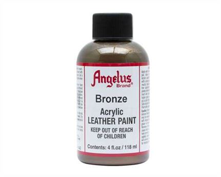ANGELUS ACRYLIC PAINT BRONZE #142 118ML USE ON LEATHER, VINYL OR FABRIC