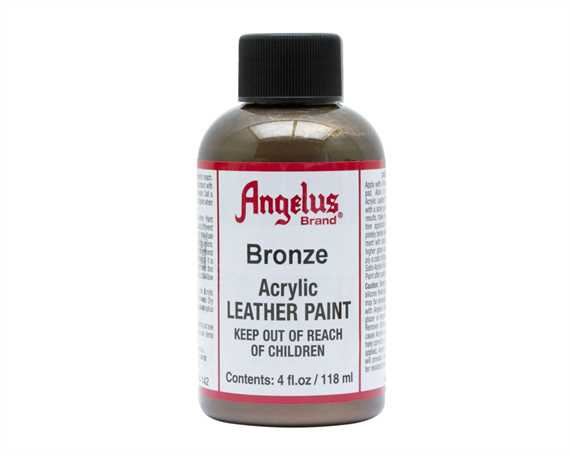 ANGELUS ACRYLIC PAINT BRONZE #142 118ML USE ON LEATHER, VINYL OR FABRIC