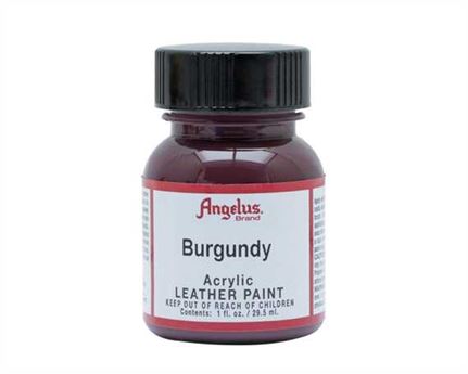 ANGELUS ACRYLIC PAINT BURGUNDY #060 29ML USE ON LEATHER, VINYL OR FABRIC