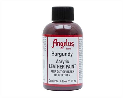 ANGELUS ACRYLIC PAINT BURGUNDY #060 118ML USE ON LEATHER, VINYL OR FABRIC