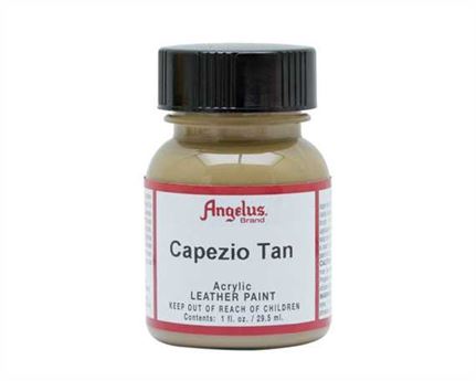 ANGELUS ACRYLIC PAINT CAPEZIO TAN #163 29ML USE ON LEATHER, VINYL OR FABRIC