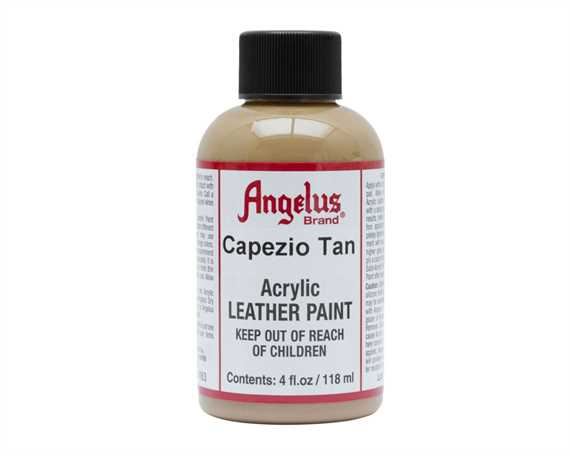 ANGELUS ACRYLIC PAINT CAPEZIO TAN #163 118ML USE ON LEATHER, VINYL OR FABRIC