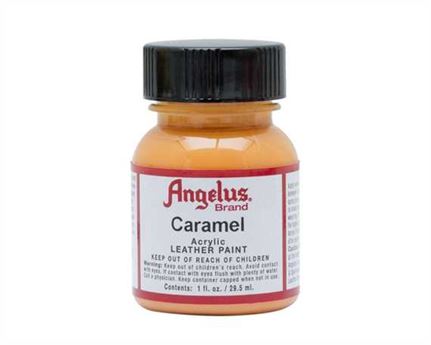 ANGELUS ACRYLIC PAINT CARAMEL #194 29ML USE ON LEATHER, VINYL OR FABRIC
