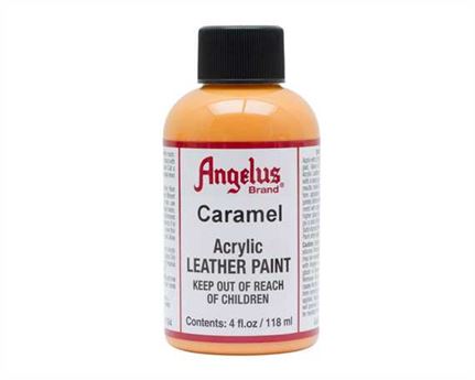 ANGELUS ACRYLIC PAINT CARAMEL #194 118ML USE ON LEATHER, VINYL OR FABRIC