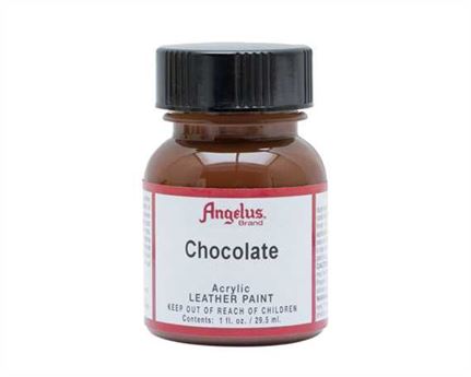 ANGELUS ACRYLIC PAINT CHOCOLATE #015 29ML USE ON LEATHER, VINYL OR FABRIC