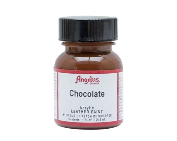 ANGELUS ACRYLIC PAINT CHOCOLATE #015 29ML USE ON LEATHER, VINYL OR FABRIC