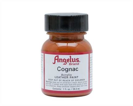 ANGELUS ACRYLIC PAINT COGNAC #180 29ML USE ON LEATHER, VINYL OR FABRIC