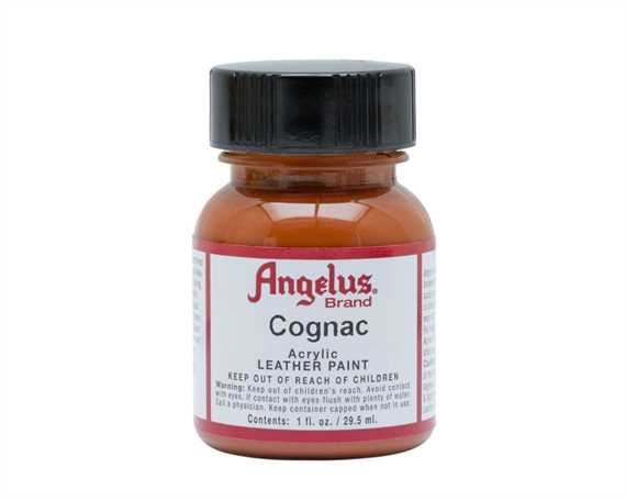 ANGELUS ACRYLIC PAINT COGNAC #180 29ML USE ON LEATHER, VINYL OR FABRIC