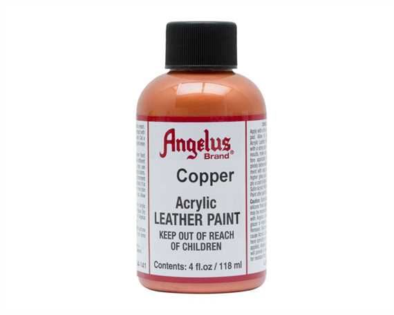 ANGELUS ACRYLIC PAINT COPPER #141 118ML USE ON LEATHER, VINYL OR FABRIC