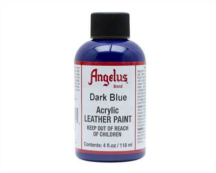 ANGELUS ACRYLIC PAINT DARK BLUE #179 118ML USE ON LEATHER, VINYL OR FABRIC