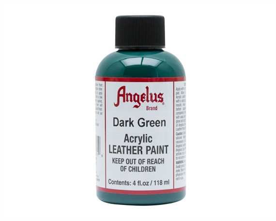 ANGELUS ACRYLIC PAINT DARK GREEN #171 118ML USE ON LEATHER, VINYL OR FABRIC