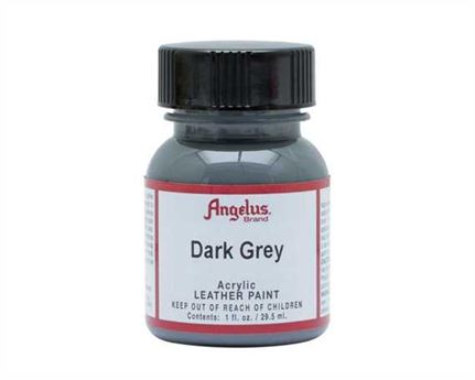 ANGELUS ACRYLIC PAINT DARK GREY #080 29ML USE ON LEATHER, VINYL OR FABRIC