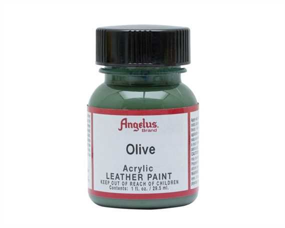 ANGELUS ACRYLIC PAINT OLIVE #272 29ML USE ON LEATHER, VINYL OR FABRIC
