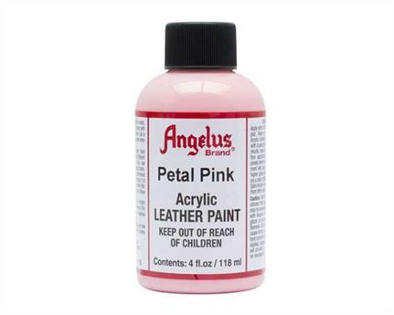 ANGELUS ACRYLIC PAINT PETAL PINK #189 118ML USE ON LEATHER, VINYL OR FABRIC