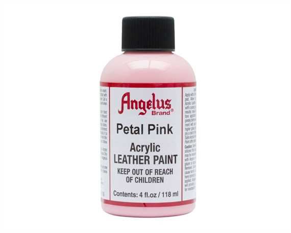 ANGELUS ACRYLIC PAINT PETAL PINK #189 118ML USE ON LEATHER, VINYL OR FABRIC