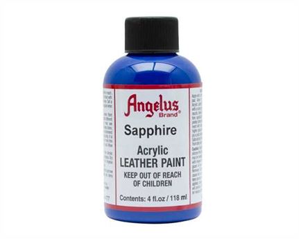 ANGELUS ACRYLIC PAINT SAPPHIRE #177 118ML USE ON LEATHER, VINYL OR FABRIC
