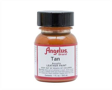ANGELUS ACRYLIC PAINT TAN #029 29ML USE ON LEATHER, VINYL OR FABRIC