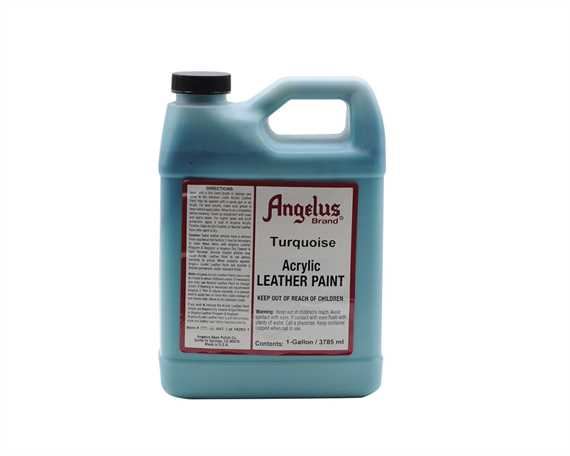 ANGELUS ACRYLIC PAINT TURQUOISE #043 (1 QRT) 946ML USE ON LEATHER, VINYL OR FABRIC