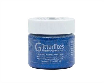 ANGELUS GL PAINT STARLITE BLUE #227 29ML GLITTERLITES