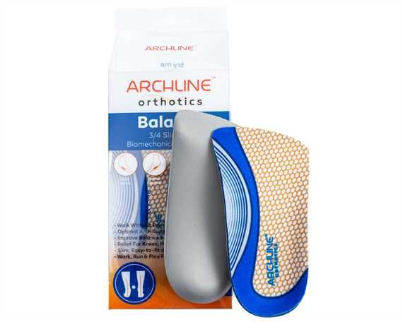 ARCHLINE INSOLES ORTHO BALANCE SLIMLINE 3/4 SIZE 45