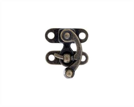 BAG DOCTOR BAG CATCH HOOK AND EYE SMALL #1511-20S, 1306-01 ANTIQUE