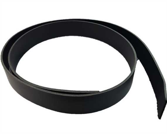 BELT STRAP BLACK 38MM WIDE 4MM THICK ITALIAN DOUBLE BUTT STANDARD LENGTH