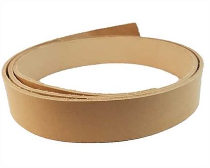 BELT STRAP NATURAL 25MM WIDE FROM VEG TAN DOUBLE SHOULDER STANDARD LENGTH