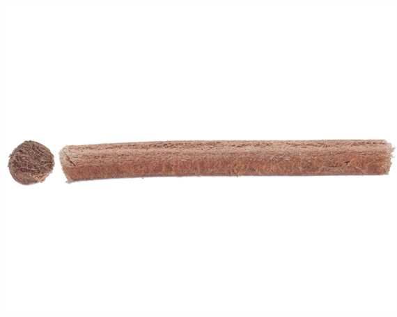 BELTING ROUND LEATHER NATURAL VEG 5MM (PER L/MTR)