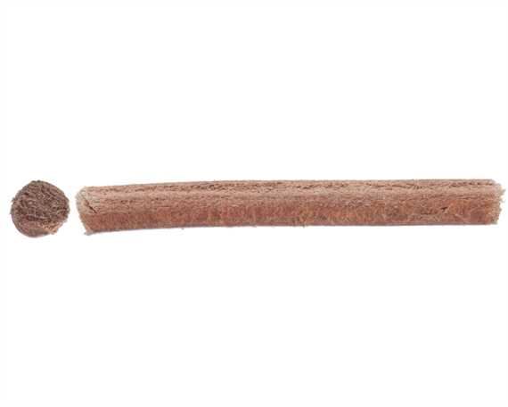 BELTING ROUND LEATHER NATURAL VEG 7MM (PER L/MTR)
