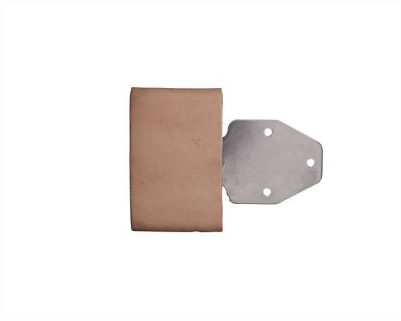 BUCKLE STAINLESS STEEL BLEVIN LEATHER COVERED 65MM (PAIR)