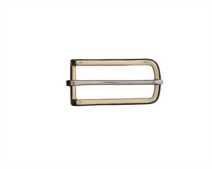 BUCKLE HARNESS TUG ENGLISH BRASS WITH SS TONGUE 25MM