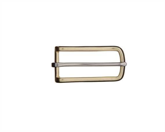 BUCKLE HARNESS TUG ENGLISH BRASS WITH SS TONGUE 25MM