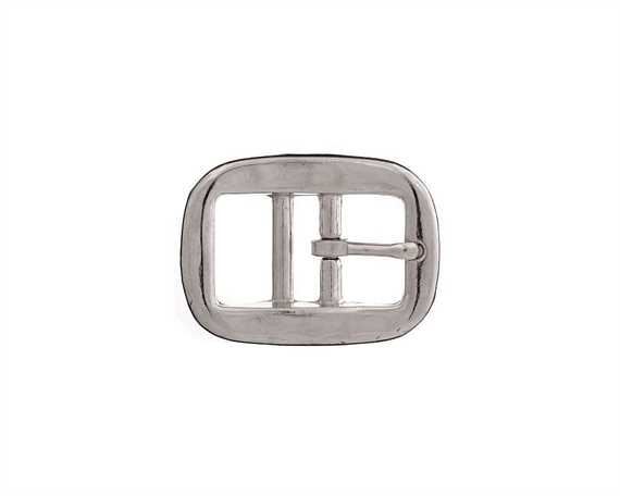 BUCKLE DOUBLE-BAR HALTER NICKEL PLATE 28MM