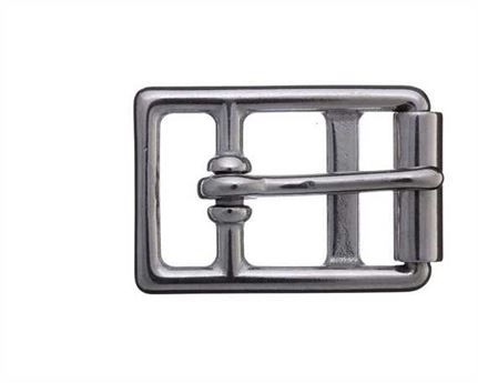 BUCKLE LOOP BARRED ROLLER GIRTH STAINLESS STEEL 25MM