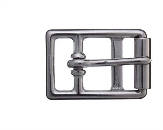 BUCKLE LOOP BARRED ROLLER GIRTH STAINLESS STEEL 25MM