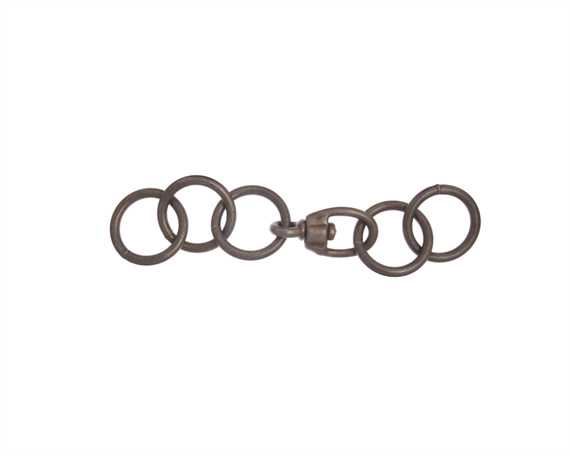 CHAIN HOBBLE WITH 5 RINGS DULL OILED FINISH
