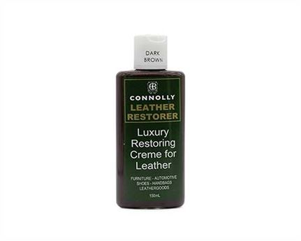 CONNOLLY LUXURY LEATHER RESTORING CREME DARK BROWN 150ML