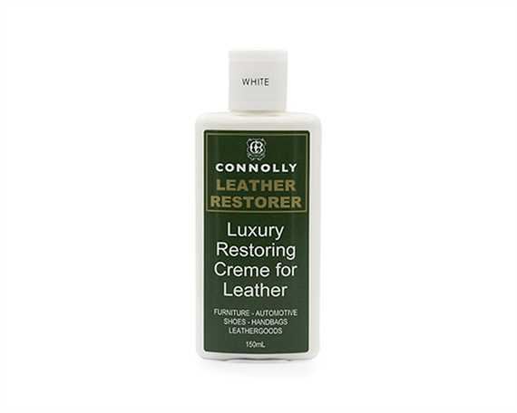 CONNOLLY LUXURY LEATHER RESTORING CREME WHITE 150ML