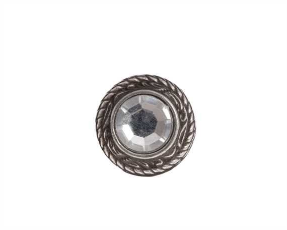 CONCHO CRYSTAL CLEAR SCREW BACK/EACH 15MM