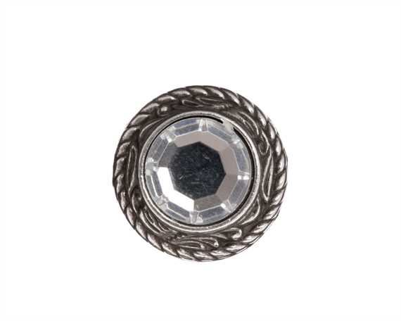 CONCHO CRYSTAL CLEAR SCREW BACK/EACH 20MM