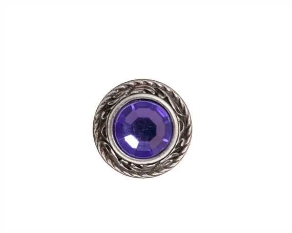 CONCHO CRYSTAL LIGHT PURPLE SCREW BACK/EACH 15MM