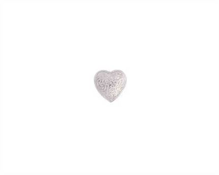 CONCHO HEART WITH SCREW-IN NICKEL PLATE 13MM