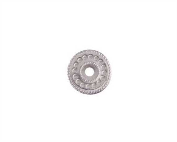 CONCHO ROUND CENTRE HOLE NICKEL PLATE 22MM