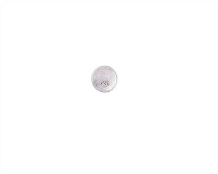 CONCHO ROPE EDGE ROUND WITH SCREW BACK SILVER PLATE 32MM