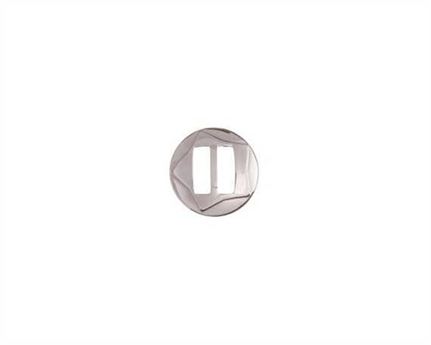 CONCHO POLISHED STAR ROUND SLOTTED SS 25MM